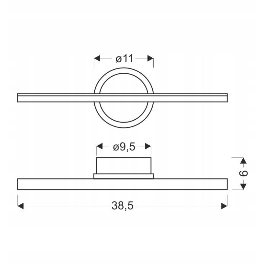 LED настенный светильник BATUTA LED/10Вт/230В коричневый