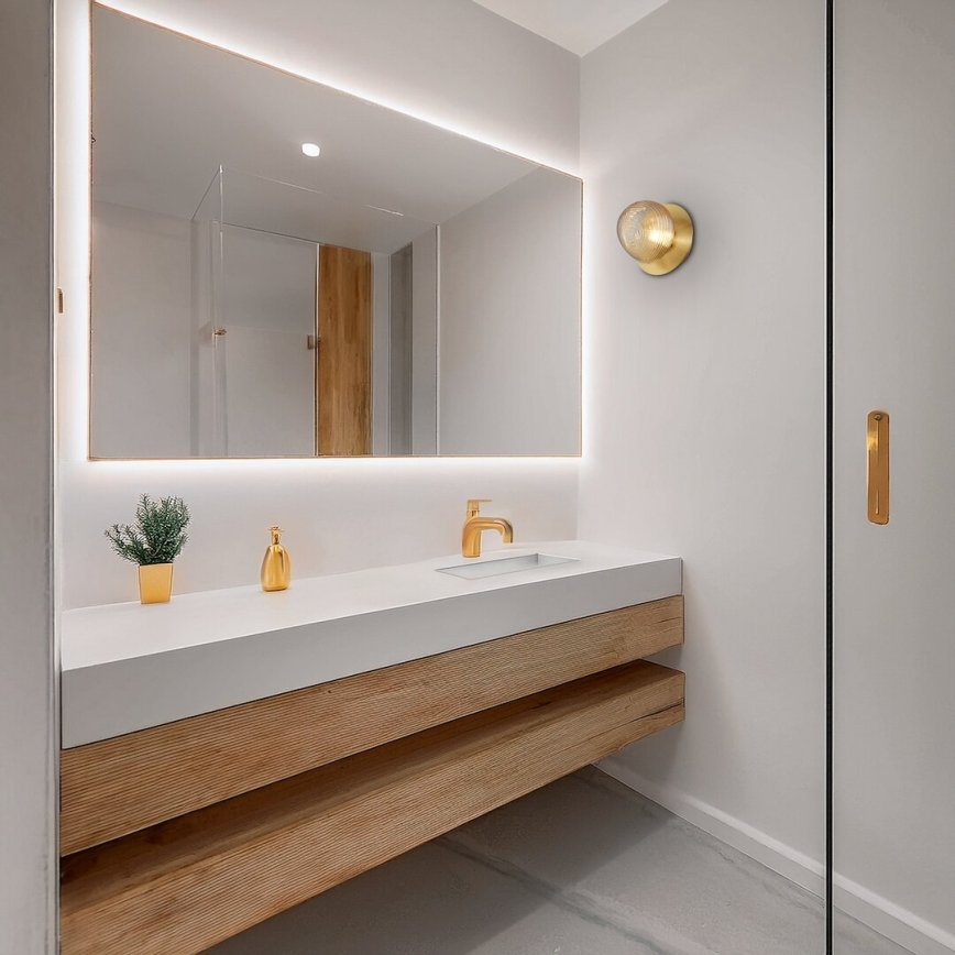 LED настенный светильник BOLLA LED/3W/230V золотой/дымчато-бежевый