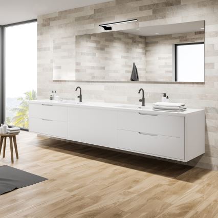 LED Настенный светильник для ванной комнаты SHINE LED/11W/230V 45 см IP44 чёрный