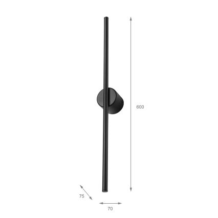 LED настенный светильник LANA LED/7W/230V 4000K черный