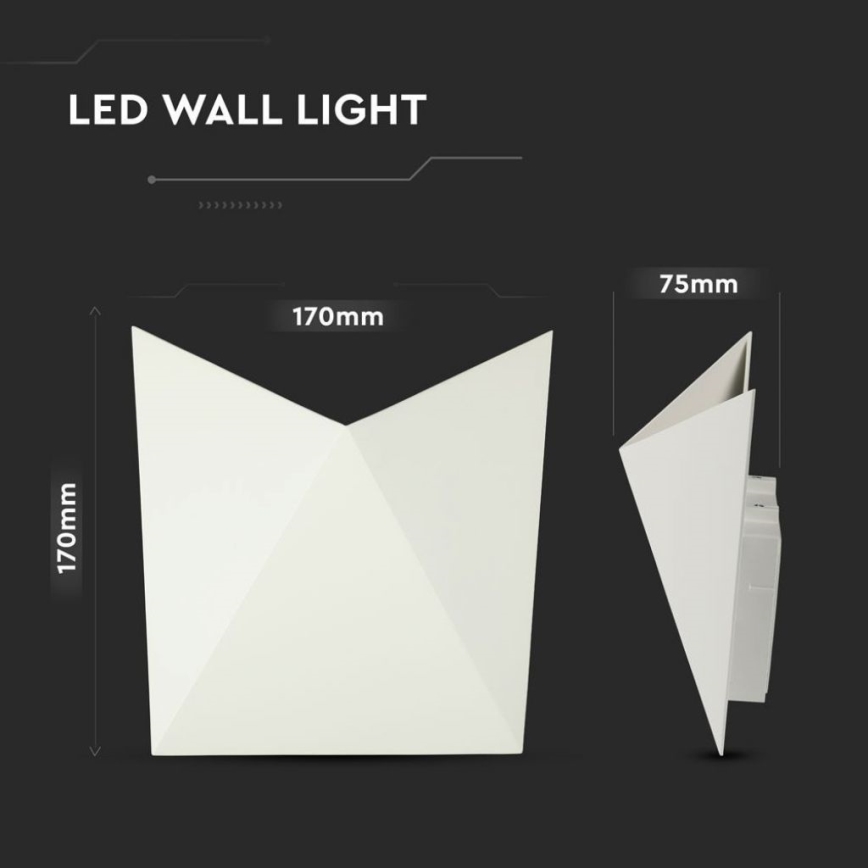 LED настенный светильник LED/5W/230V 4000K IP65 белый