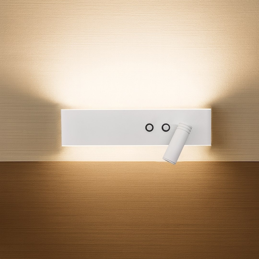 LED настенный точечный светильник RESORT LED/10W/230V + LED/3W белый правый