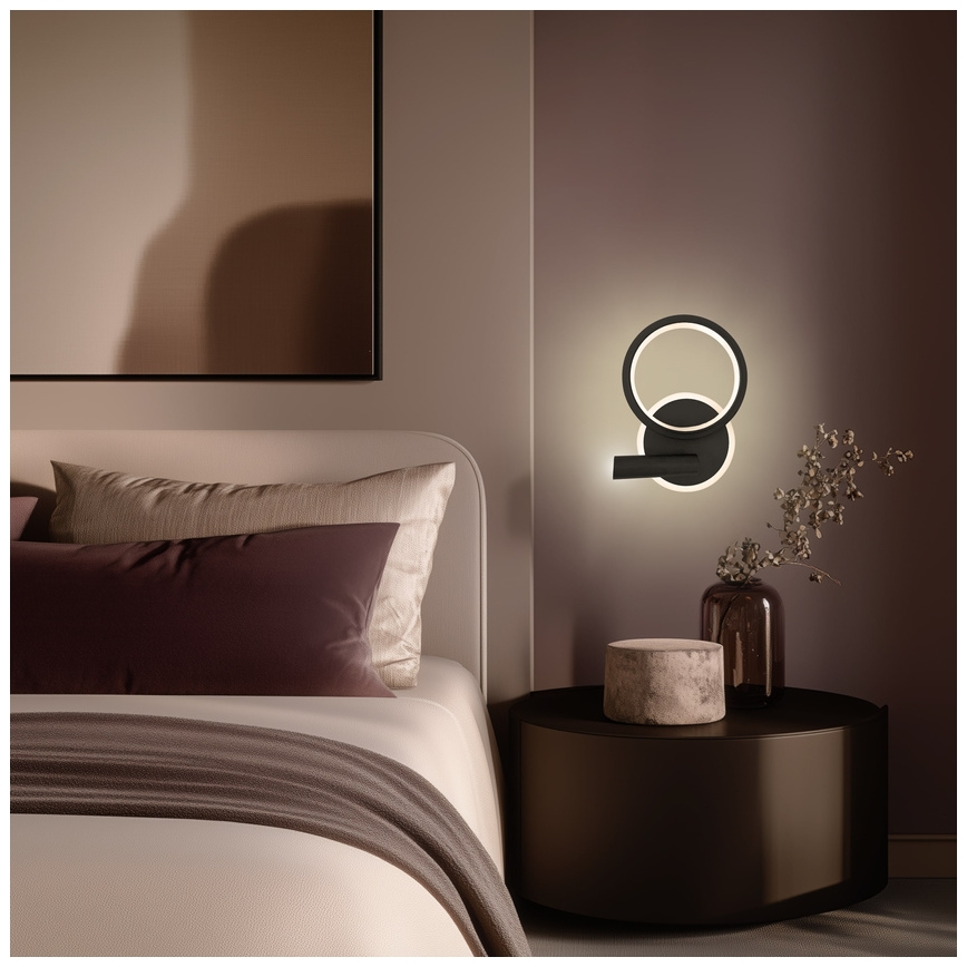 LED настенный точечный светильник MONET LED/16W/230V черный