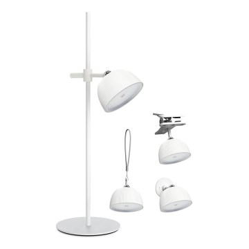 LED Настільна акумуляторна лампа з регулюванням яскравості 4в1 LED/3,5W/5V 3000/4000/6500K IP54 1800 mAh білий