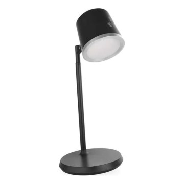 LED Настільна акумуляторна лампа з регулюванням яскравості 4в1 LED/6W/3,7V 3000K/4000K/6500K 1500mAh чорний