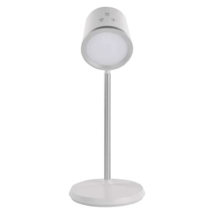 LED Настільна акумуляторна лампа з регулюванням яскравості 4в1 LED/6W/3,7V 3000K/4000K/6500K 1500mAh білий