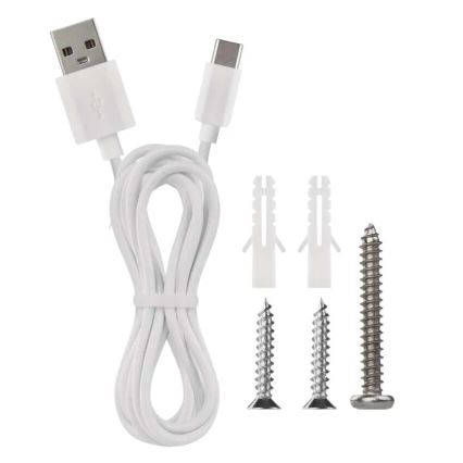 LED Настільна акумуляторна лампа з регулюванням яскравості 4в1 LED/6W/3,7V 3000K/4000K/6500K 1500mAh білий