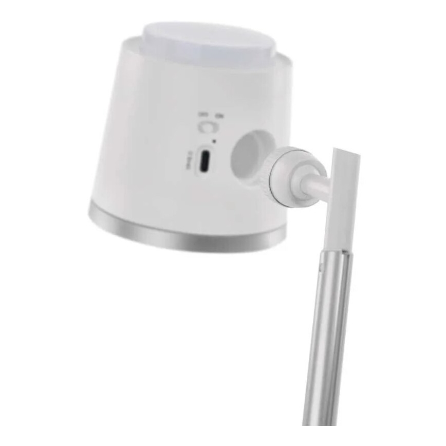 LED Настільна акумуляторна лампа з регулюванням яскравості 4в1 LED/6W/3,7V 3000K/4000K/6500K 1500mAh білий
