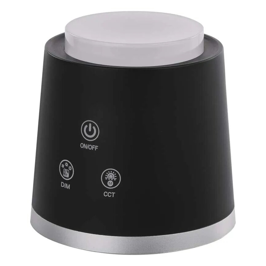 LED Настільна акумуляторна лампа з регулюванням яскравості 4в1 LED/6W/3,7V 3000K/4000K/6500K 1500mAh чорний