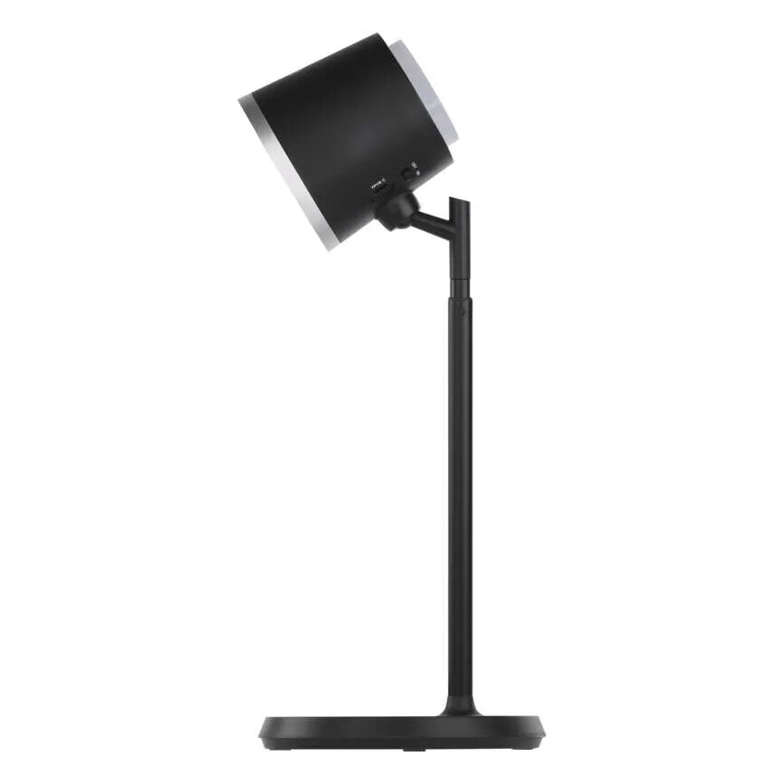 LED Настільна акумуляторна лампа з регулюванням яскравості 4в1 LED/6W/3,7V 3000K/4000K/6500K 1500mAh чорний