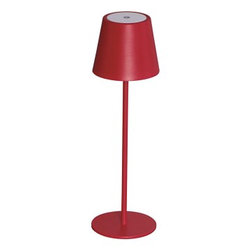LED Настільна акумуляторна лампа з регулюванням яскравості INITA LED/1,2W/1800 mAh IP54 червоний