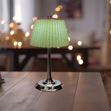 LED Настільна сенсорна акумуляторна лампа з регулюванням яскравості LED/1,5W/5V 3000/4000/6000K 1800 mAh зелений