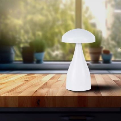 LED Сенсорна настільна акумуляторна лампа з регулюванням яскравості LED/1W/5V 3000-6000K 1800 mAh білий