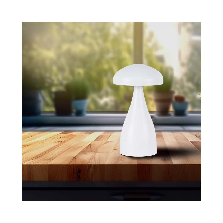 LED Сенсорна настільна акумуляторна лампа з регулюванням яскравості LED/1W/5V 3000-6000K 1800 mAh білий