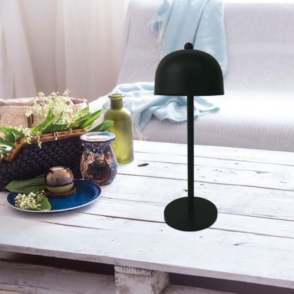 LED Сенсорна настільна акумуляторна лампа з регулюванням яскравості LED/1W/5V 3000-6000K 1800 mAh чорний