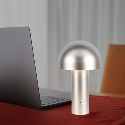 LED Сенсорна настільна акумуляторна лампа з регулюванням яскравості LED/1W/5V 3000-6000K 1800 mAh золотий