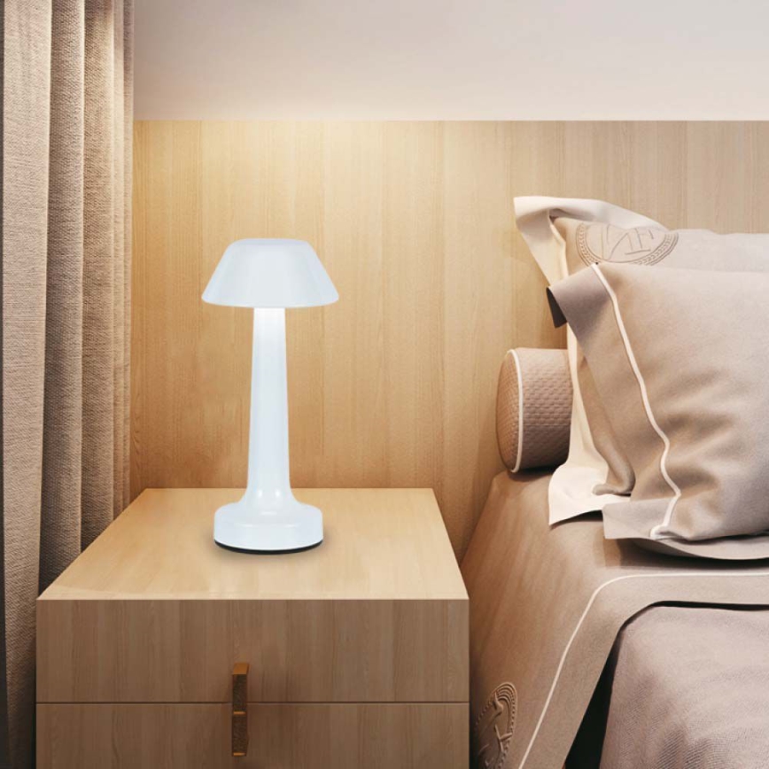 LED Настільна сенсорна акумуляторна лампа з регулюванням яскравості LED/1W/5V 3000-6000K 1800 mAh білий