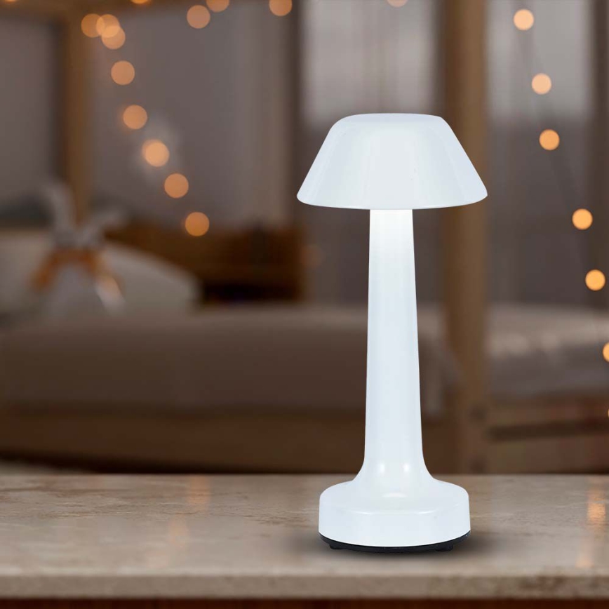 LED Настільна сенсорна акумуляторна лампа з регулюванням яскравості LED/1W/5V 3000-6000K 1800 mAh білий