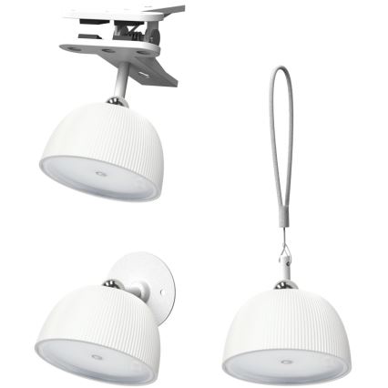 LED Настільна акумуляторна лампа з регулюванням яскравості 4в1 LED/3,5W/5V 3000/4000/6500K IP54 1800 mAh білий