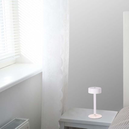 LED Настільна сенсорна акумуляторна лампа з регулюванням яскравості LED/3W/5V 3000-6000K 2400 mAh білий