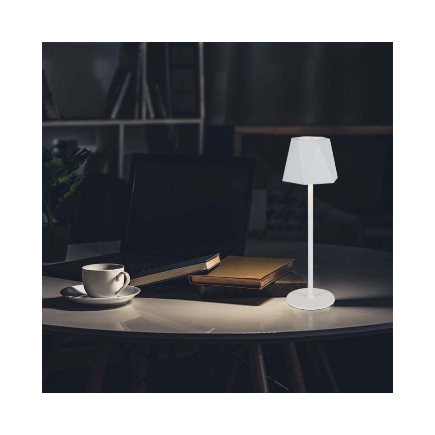 LED Сенсорна настільна акумуляторна лампа з регулюванням яскравості LED/4W/5V 3000-6000K 1800 mAh білий