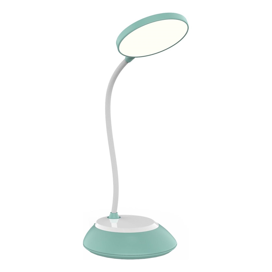 LED Настільна акумуляторна лампа з регулюванням яскравості VISUA LED/5W/5V 3000-5000K 1200 mAh бірюзовий