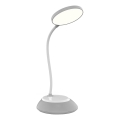 LED Настільна акумуляторна лампа з регулюванням яскравості VISUA LED/5W/5V 3000-5000K 1200 mAh сірий