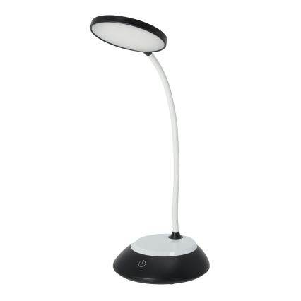 LED Настільна акумуляторна лампа з регулюванням яскравості VISUA LED/5W/5V 3000-5000K 1200 mAh чорний