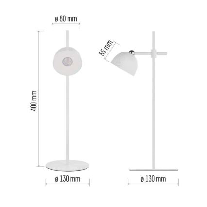 LED Настільна акумуляторна магнітна лампа з регулюванням яскравості 4в1 LED/4,2W/3,7V 4000K 1200mAh білий