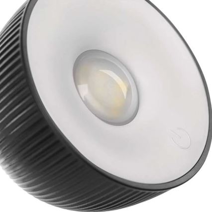 LED Настільна акумуляторна магнітна лампа з регулюванням яскравості 4в1 LED/4,2W/3,7V 4000K 1200mAh чорний