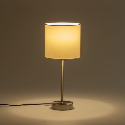 LED настільна лампа 1xE14/5W/230V біла/матовий хром