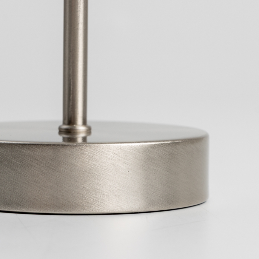 LED настільна лампа 1xE14/5W/230V біла/матовий хром