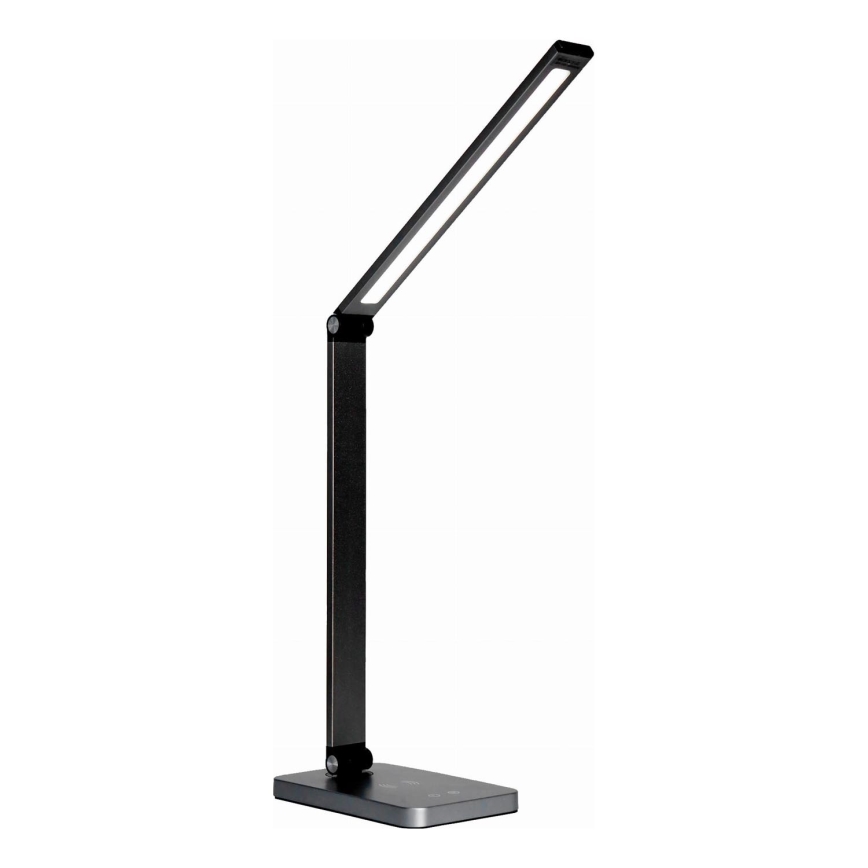 LED Настільна лампа з бездротовим зарядним пристроєм LED/10W/230V 3000/4000/4500/5000/6000K чорний