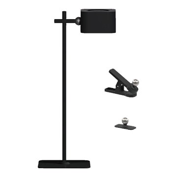 LED Настільна магнітна акумуляторна лампа з регулюванням яскравості 4в1 LED/3W/5V 3000-6000K 1800 mAh чорний