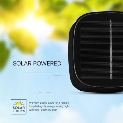 LED Настільна магнітна акумуляторна сенсорна лампа на сонячній батареї з регулюванням яскравості LED/5W/5V 3000-6000K 3600 mAh IP65 чорний