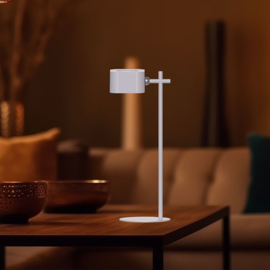 LED Настільна магнітна акумуляторна лампа з регулюванням яскравості 4в1 LED/3W/5V 3000-6000K 1800 mAh білий