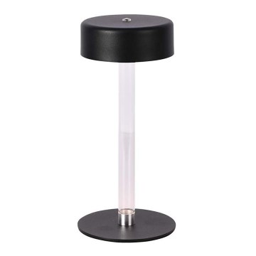 LED Настільна сенсорна акумуляторна лампа з регулюванням яскравості LED/3W/5V 3000-6000K 2400 mAh чорний