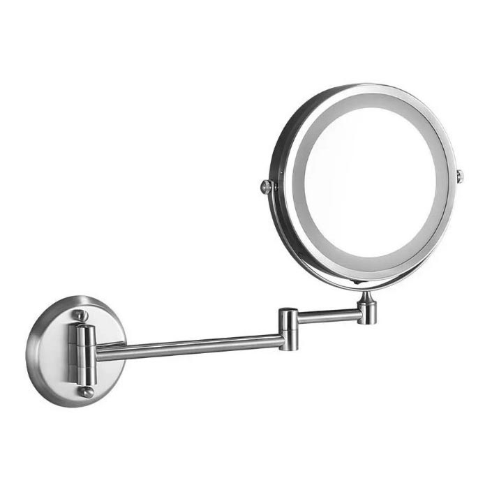 LED Настінне косметичне дзеркальце LED/3W/6V 4xAA IP44