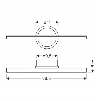 LED настінний світильник BATUTA LED/10W/230V бежевий