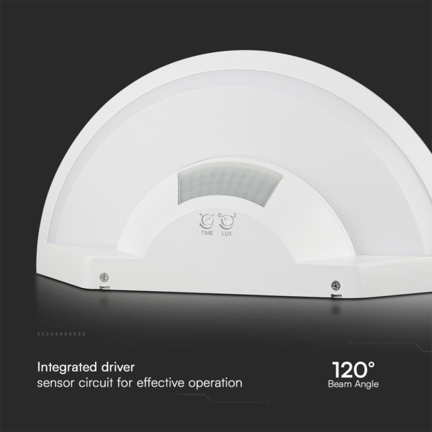 LED Настінний світильник для ванної кімнати з датчиком SAMSUNG CHIP LED/10W/230V 4000K IP54 білий