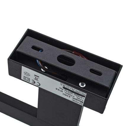LED настінний світильник для ванної кімнати SHINE LED/11W/230V 42 см IP44 чорний