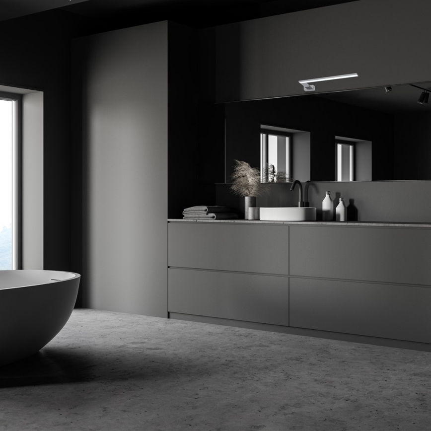 LED настінний світильник для ванної кімнати SHINE LED/11W/230V 45 см IP44 блискучий хром