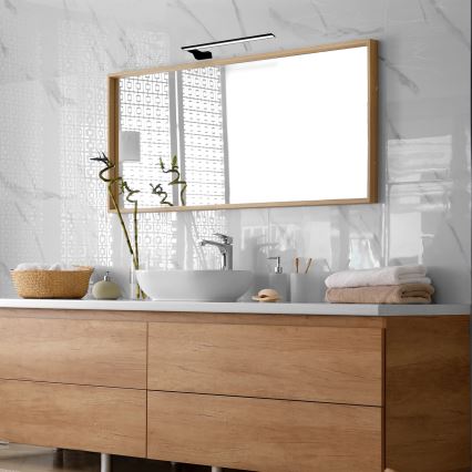 LED настінний світильник для ванної кімнати SHINE LED/11W/230V 45 см IP44 чорний