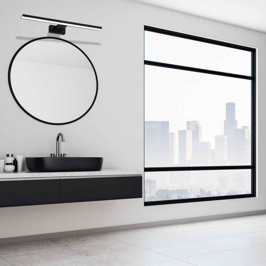 LED настінний світильник для ванної кімнати SHINE LED/13,8W/230V 60 cm IP44 чорний