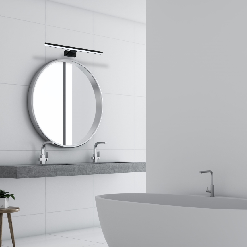 LED настінний світильник для ванної кімнати SHINE LED/13,8W/230V 60 cm IP44 чорний