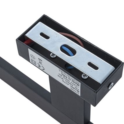 LED настінний світильник для ванної кімнати SHINE LED/7W/230V 30 см IP44 чорний