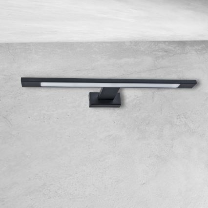 LED-настінний світильник для ванної кімнати SHINE LED/7W/230V 40 см IP44 чорний