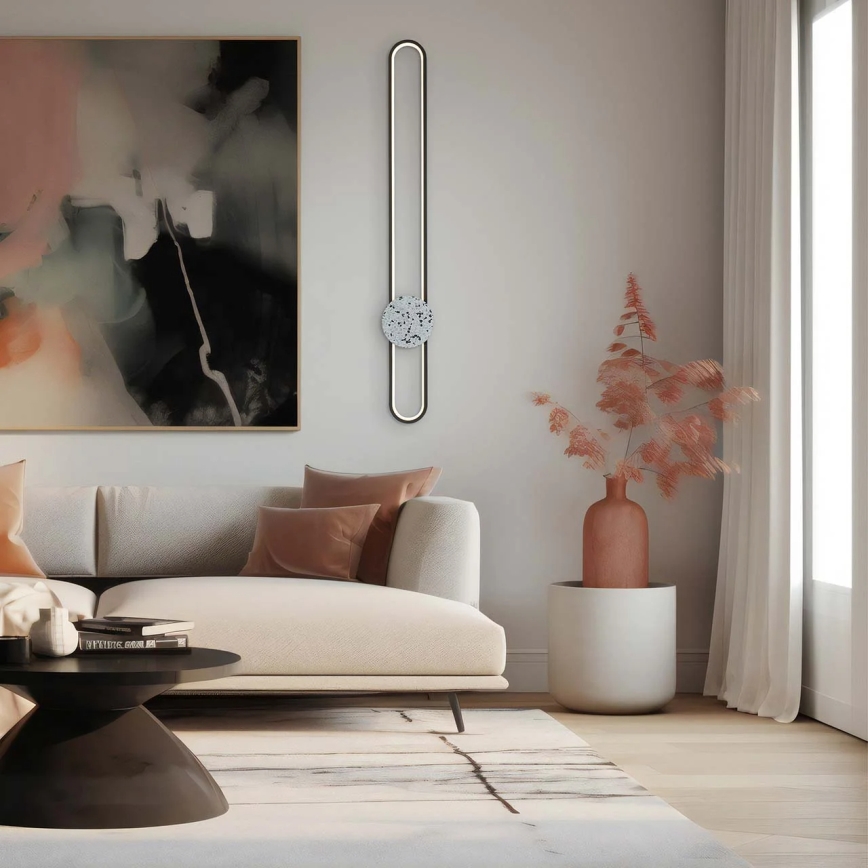 LED настінний світильник FLORENTYNA LED/24W/230V 4000K чорний/білий