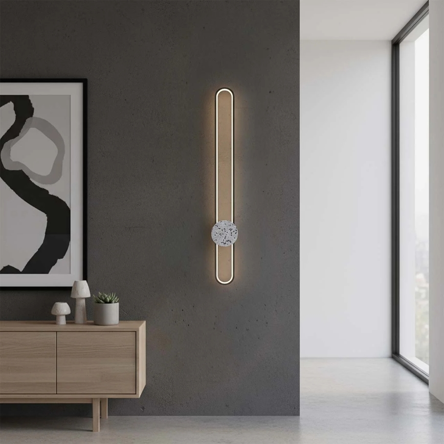 LED настінний світильник FLORENTYNA LED/24W/230V 4000K чорний/білий