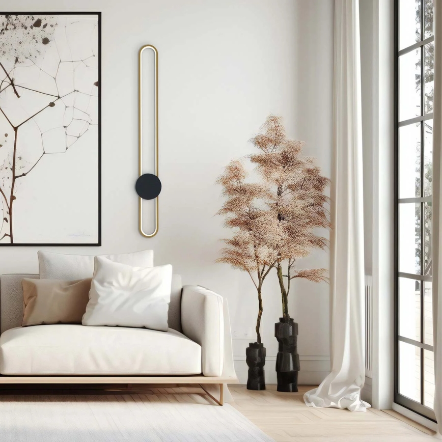 LED настінний світильник FLORENTYNA LED/24W/230V 4000K золотий/чорний